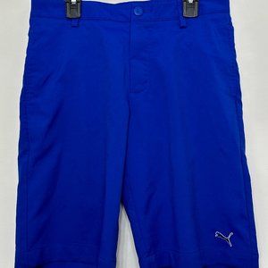 Puma Cotton Blue Shorts: Sporty Comfort for Active Days